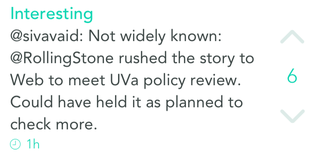 Illustration for article titled Here's What UVA Students Are Saying About Rolling Stone on YikYak